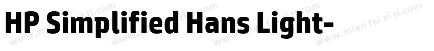 HP Simplified Hans Light字体转换